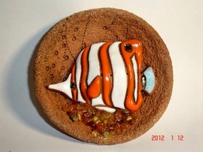 Тарелка маленькая "Рыбка 2"